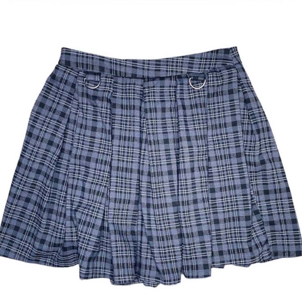 Plaid Blue Skirt